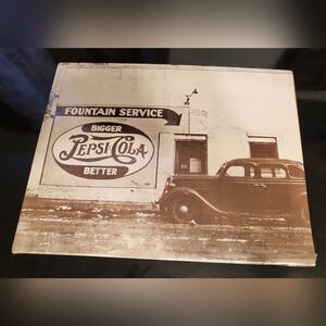 Vintage Pepsi-Cola Reproduction Sign Art Print